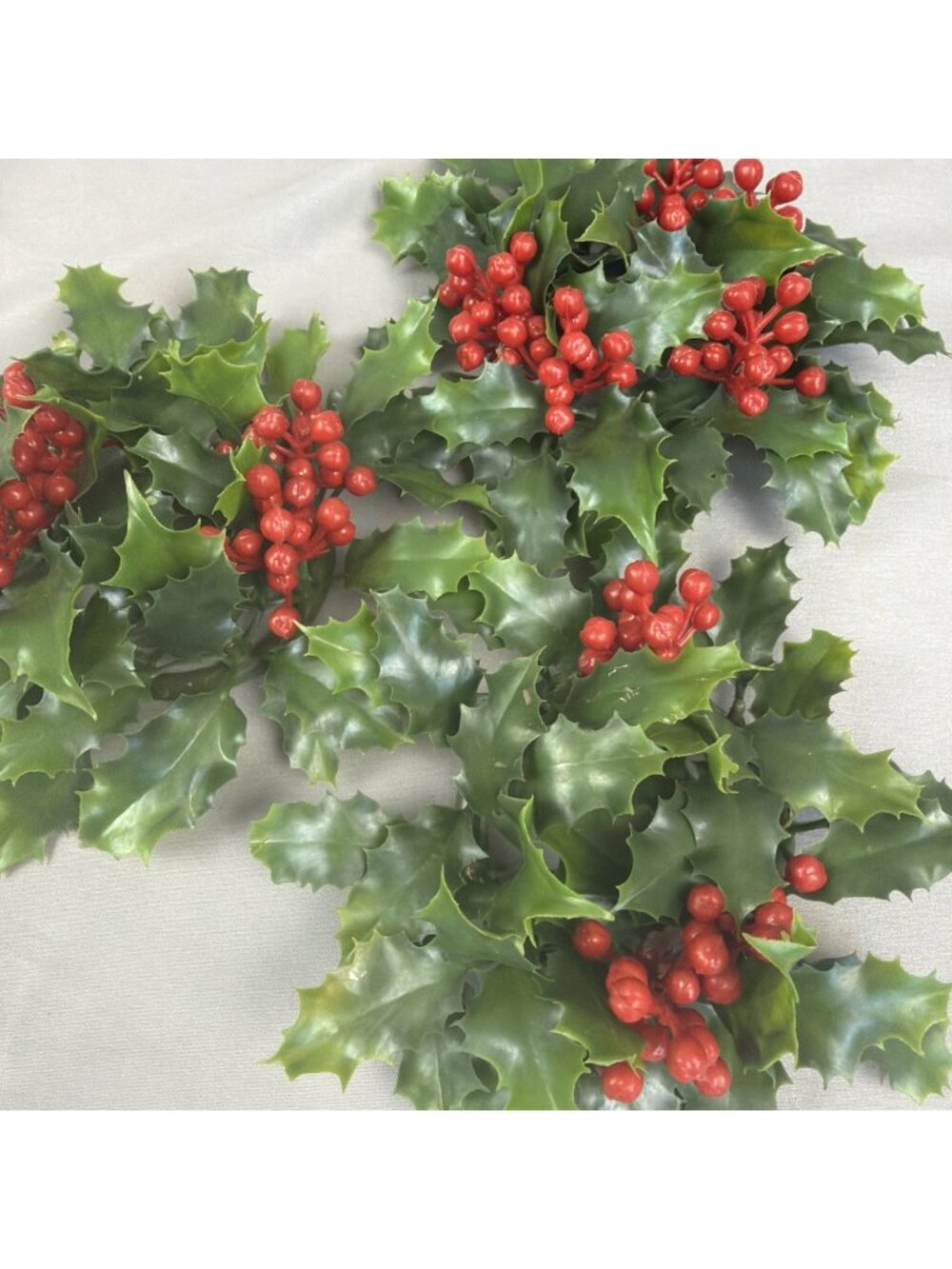 Set 3 Vintage MCM Christmas Plastic Candle Ring Pillar Candle Wreath Holly Retro